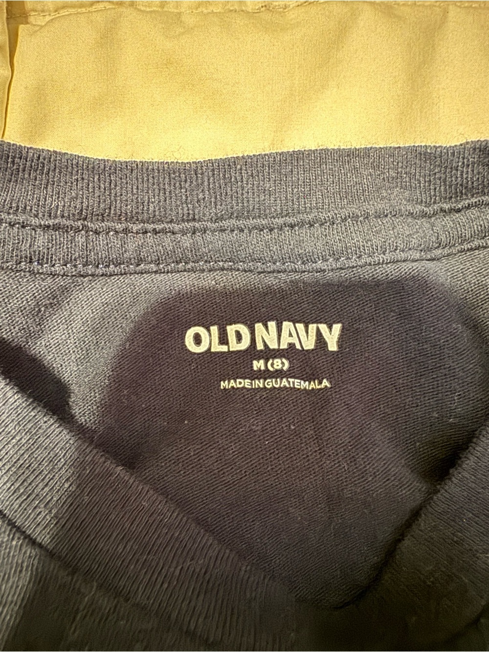 Old Navy Navy Long-Sleeve Tee with Yellow "Fossil Hunter" Graphic - Picture 2 of 2